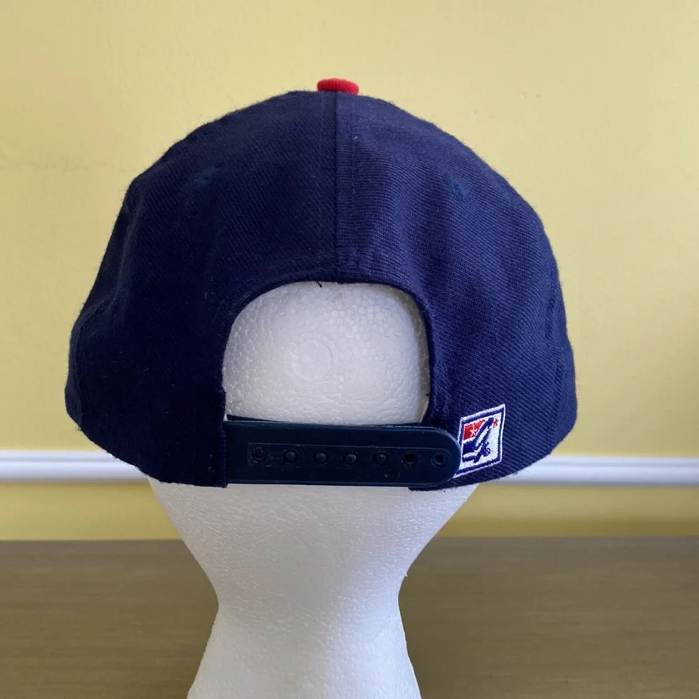 Vintage Genuine Merch. Cleveland Indians Chief & Baseball & Name Logo Cap Hat